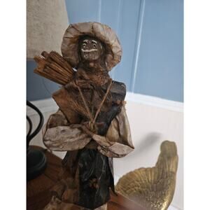 Vintage handmade paper mache Harvest Man